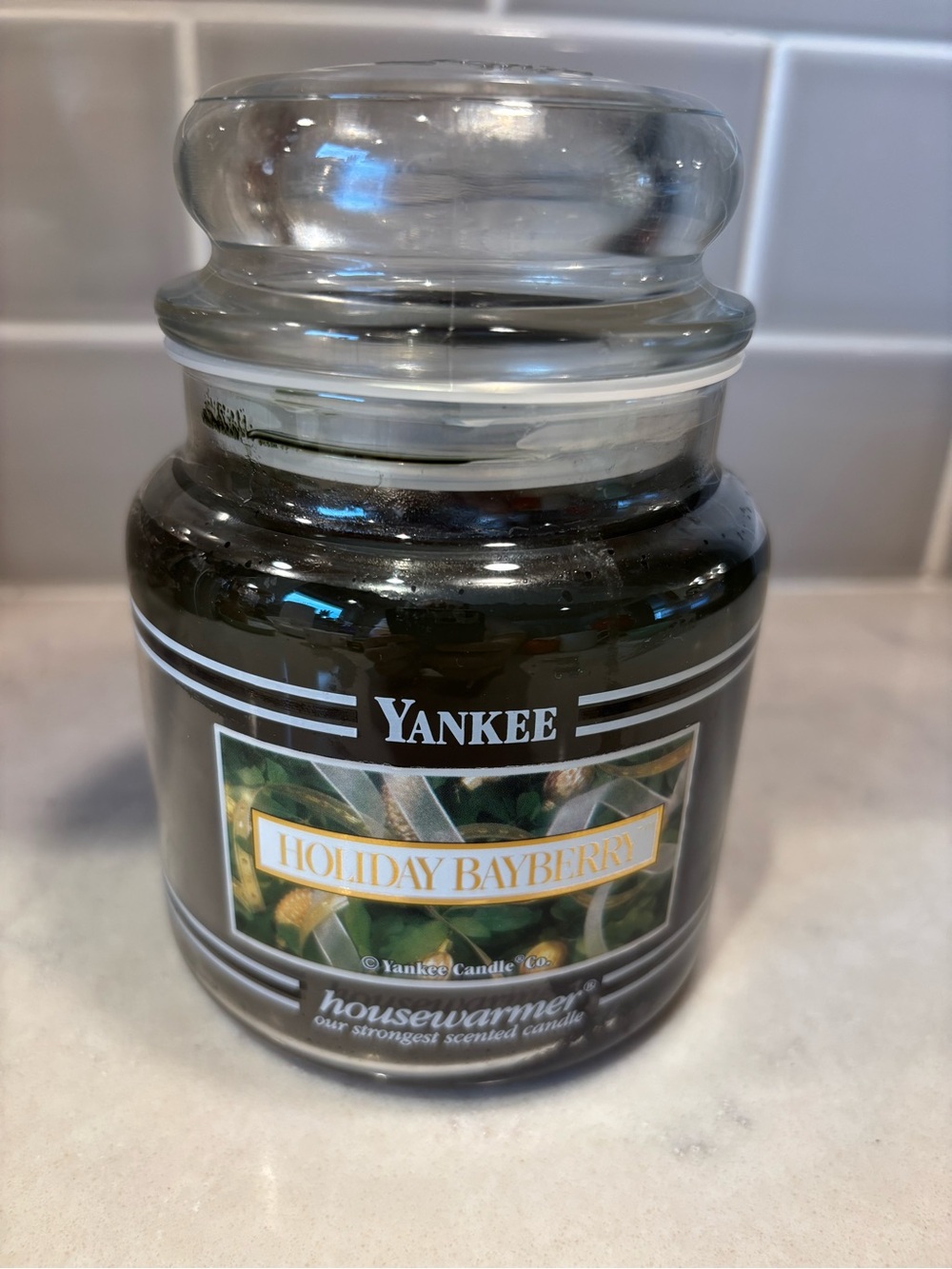 Yankee Candle Holiday Bayberry Scent Housewarmer black label